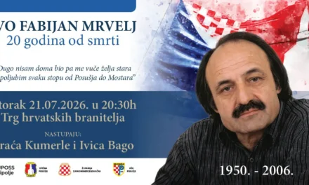Posušje danas obilježava 20 godina od smrti Ive Fabijana Mrvelja
