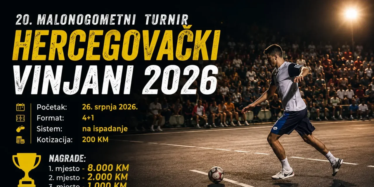 Hercegovački Vinjani spremaju jubilarni 20. malonogometni turnir