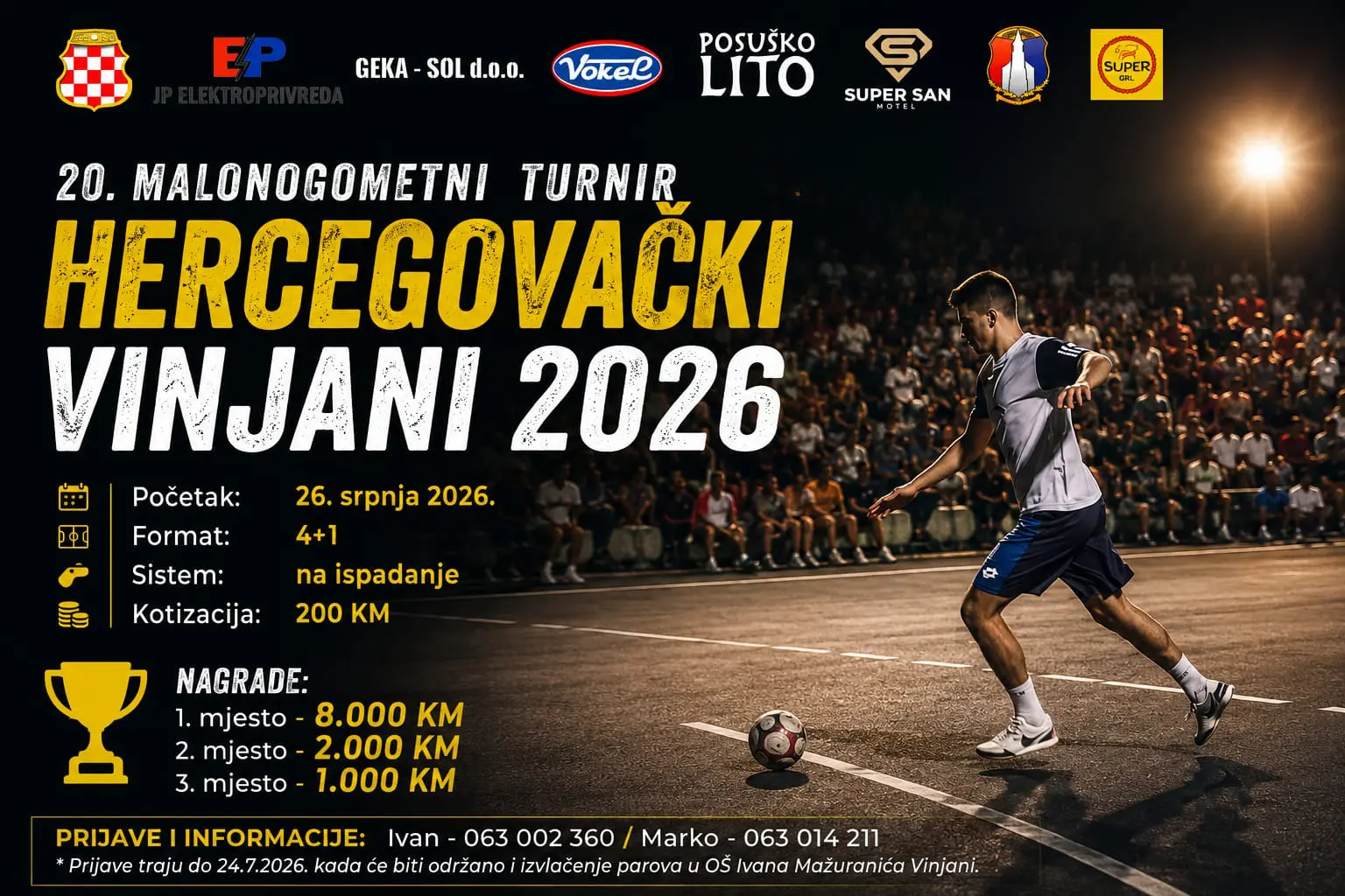 Hercegovački Vinjani spremaju jubilarni 20. malonogometni turnir Hercegovački Vinjani spremaju jubilarni 20. malonogometni turnir