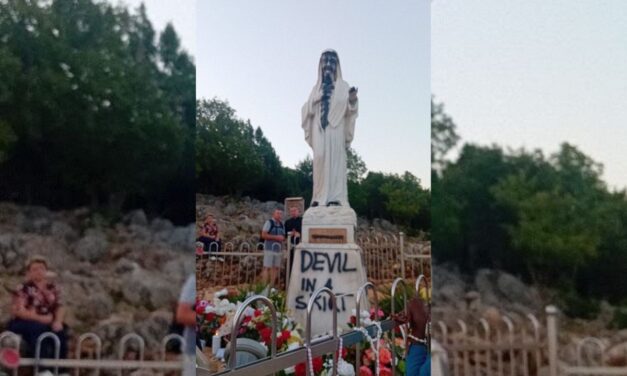 Međugorje: Vandalizirani vjerski objekti i zapaljen vanjski oltar