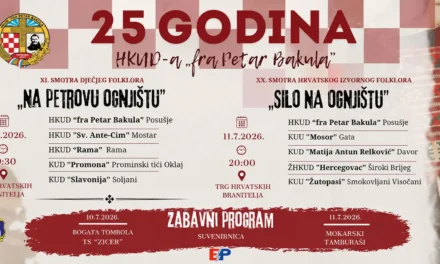 Četvrt stoljeća čuvanja tradicije: HKUD „fra Petar Bakula“ slavi veliki jubilej