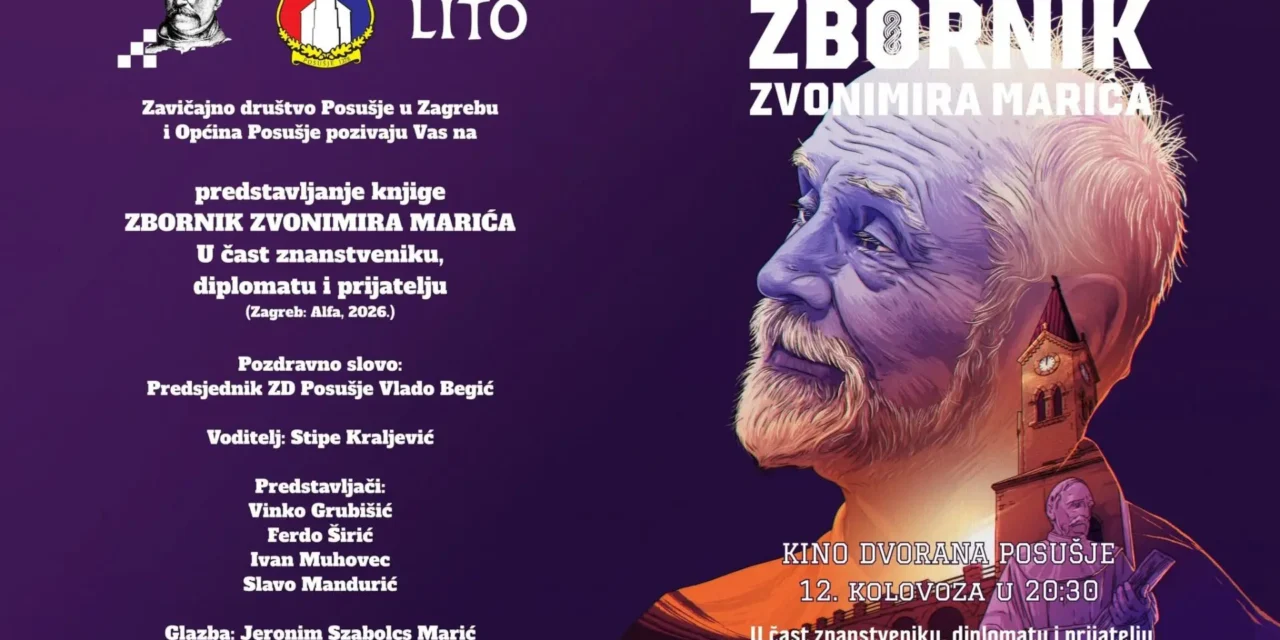 Posuško lito: Zbornik Zvonimira Marića bit će predstavljen u kinodvorani Posušje