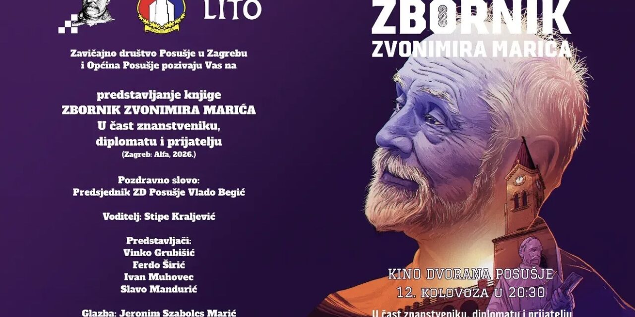U Posušju predstavljanje knjige „Zbornik Zvonimira Marića“ u čast istaknutom znanstveniku i diplomatu