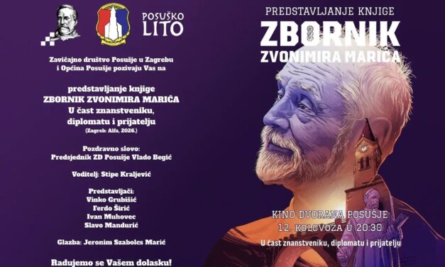 U Posušju predstavljanje knjige „Zbornik Zvonimira Marića“ u čast istaknutom znanstveniku i diplomatu