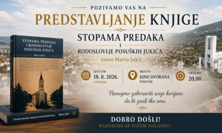 U Posušju predstavljanje knjige „Stopama predaka i rodoslovlje posuških Jukića“