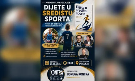 Igor Štimac i poznata sportska imena u Posušju: Predstavljaju knjigu „Dijete u središtu sporta“