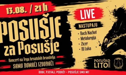 Koncert „Posušje za Posušje“ u četvrtak okuplja domaće glazbene snage na Trgu hrvatskih branitelja!