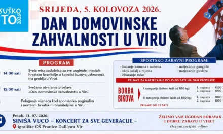 Vir danas odaje počast hrvatskim braniteljima