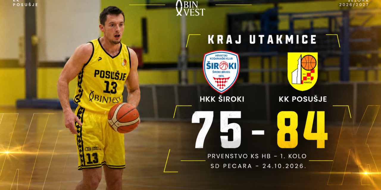Dvostruko slavlje za posuški sport: Nakon nogometaša, pobjedu upisali i košarkaši Posušja
